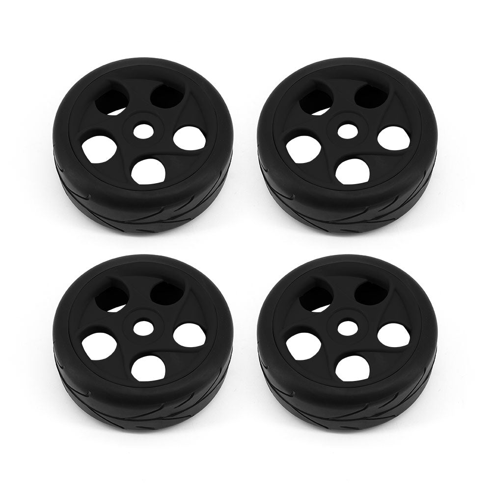 Buggy Wheel & Tyre Set 1/8th Onroad Black