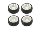 1/10 On Road/10 Spoke Wheel Set White (4pcs)