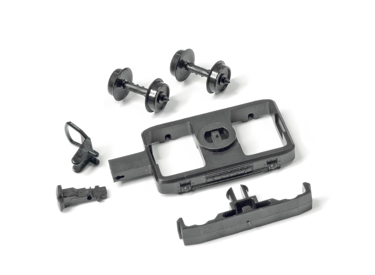 OO-9 Narrow Gauge Coach Bogies Wheels & Couplers