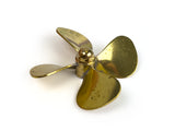 Brass Propeller (Classic) 4 Blade 60mm M4 RH