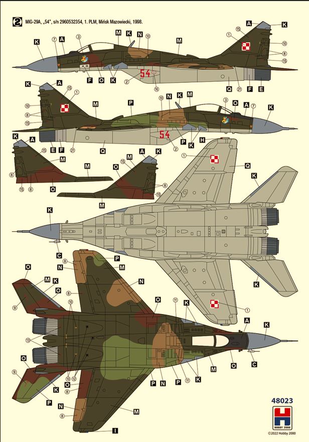 Hobby 2000 1/48 MiG-29 Polish Air Force 48023