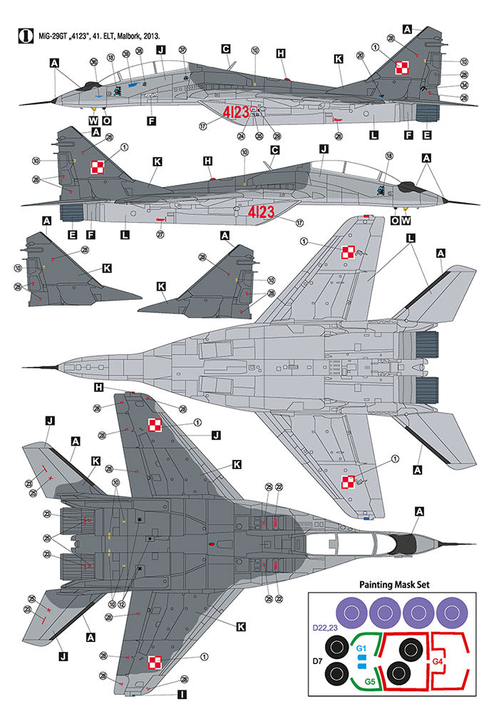 Hobby 2000 1/48 MiG-29UB Polish Air Force 48025