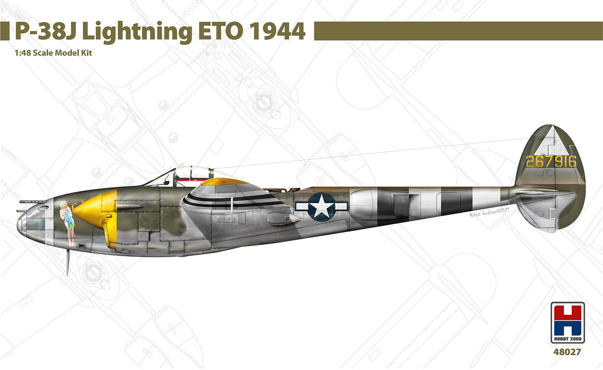 Hobby 2000 1/48 Lockheed P-38J Lightning ETO 1944 48027