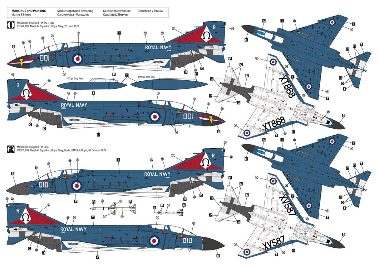 Hobby 2000 1/72 F-4K Phantom FG.1 Late vol.2 Kit 72082