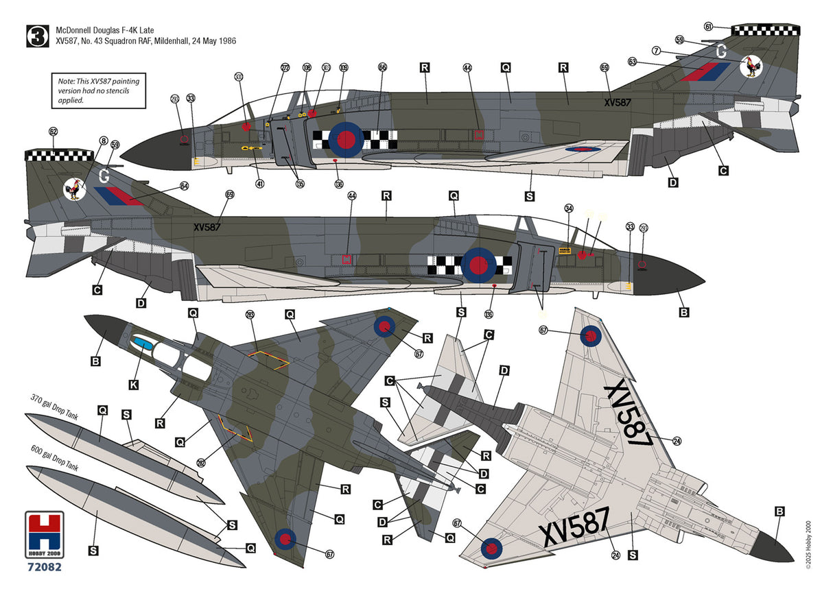 Hobby 2000 1/72 F-4K Phantom FG.1 Late vol.2 Kit 72082