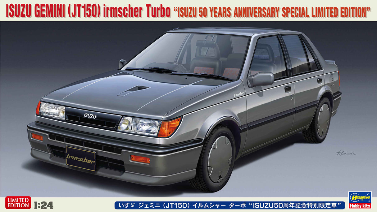 Hasegawa Model Kits - 1:24 Isuzu Gemini (JT150) Irmscher Turbo 50 Years Anniversary Special Limited Edition Kit