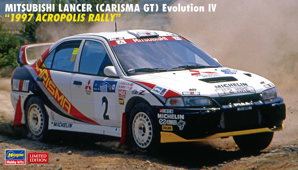 Hasegawa Model Kits - 1:24 Mitsubishi Lancer (Carisma GT) Evolution IV 1997 Acropolis Rally Kit