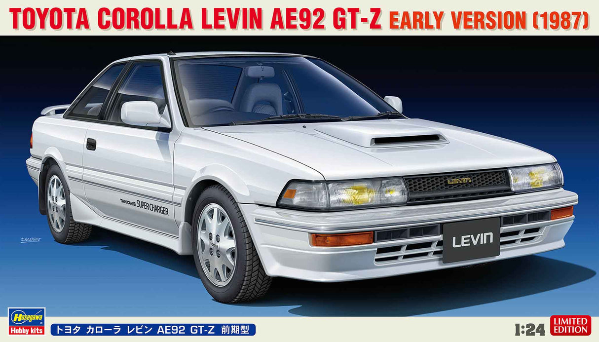 Hasegawa Model Kits - 1:24 Toyota Corolla Levin AE92 GT-Z Early Version Kit