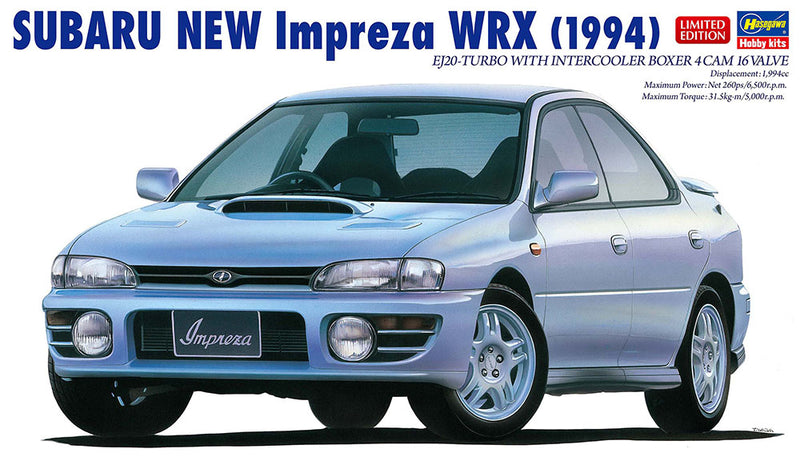 Hasegawa Model Kits - 1:24 1994 Subaru New Impreza WRX Kit