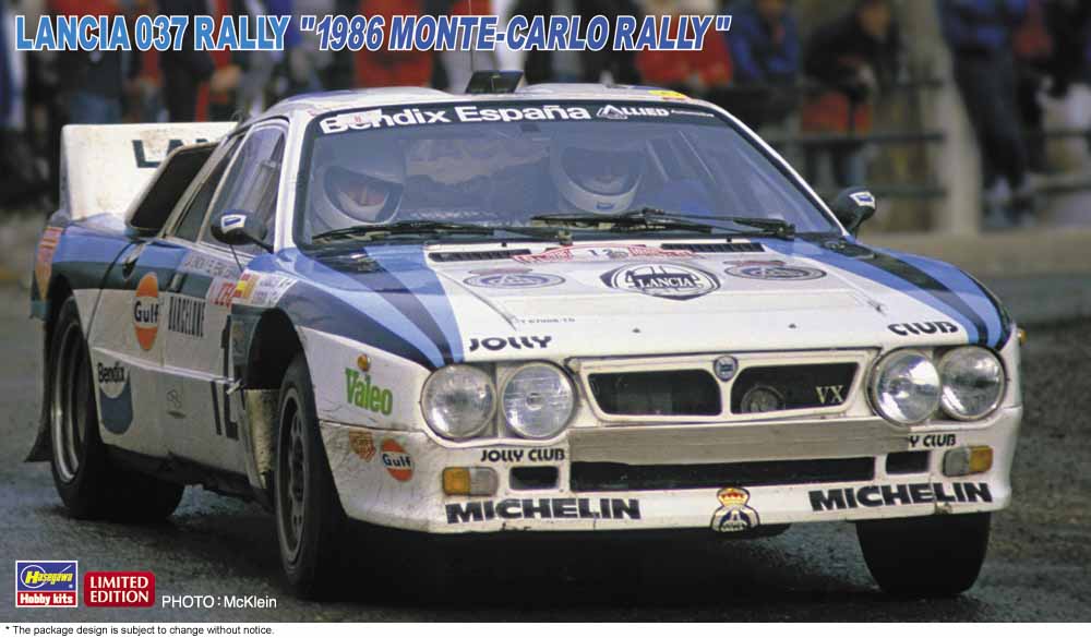 Hasegawa 1:24 Lancia 037 Rally 1986 Monte-Carlo Rally Kit HA20681