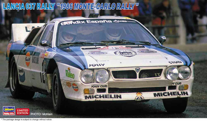 Hasegawa Model Kits - 1:24 Lancia 037 Rally 1986 Monte-Carlo Rally Kit