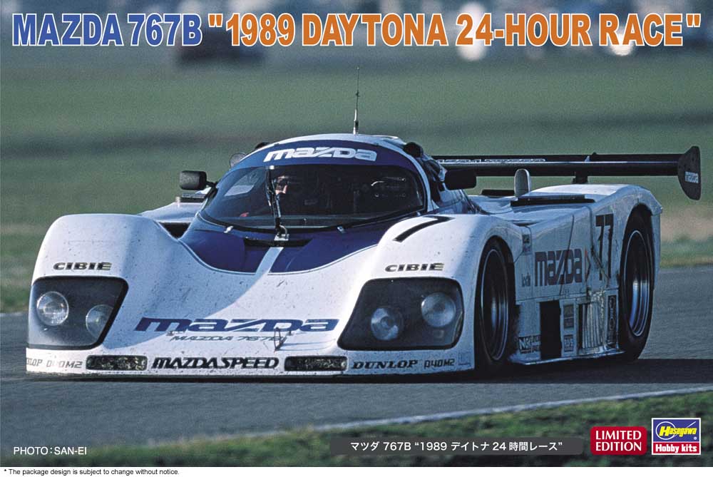 Hasegawa Model Kits - 1:24 1989 Mazda 767B - Daytona 24Hour Kit