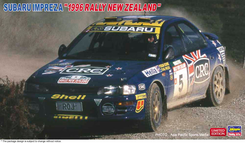 Hasegawa Model Kits - 1:24 1996 Subaru Impreza Rally New Zealand Kit