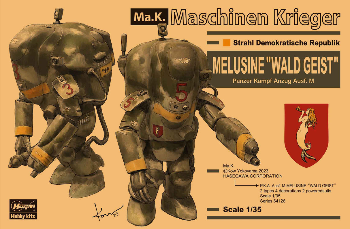 Hasegawa Model Kits - 1:35 P.K.A. Ausf. M Melusine Wald Geist Kit