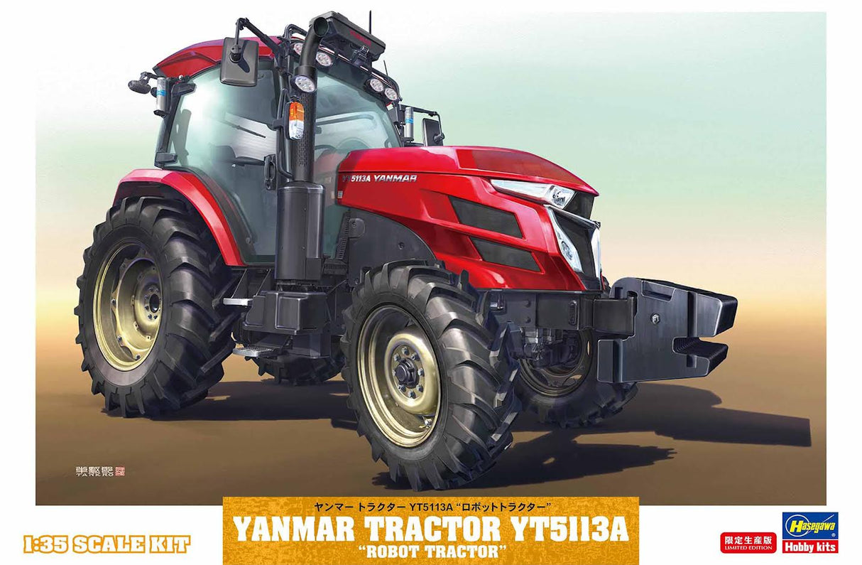 Hasegawa 1:35 Yanmar Tractor YT5113A Robot Tractor Kit HA66108