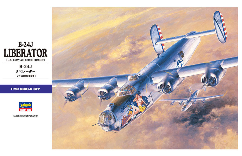 Hasegawa Model Kits - 1:72 B-24J Liberator U.S.A.A.F Kit