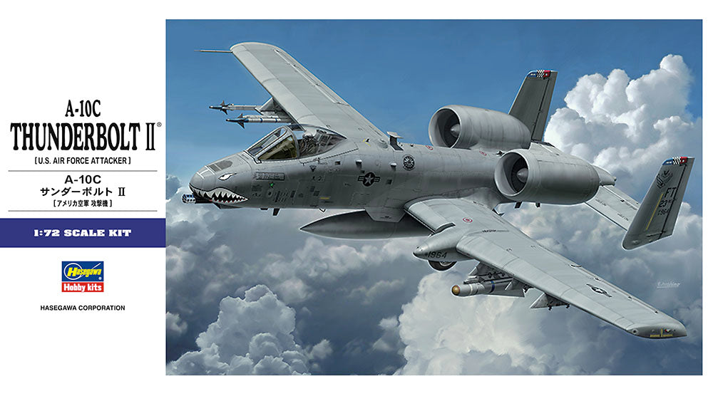 Hasegawa Model Kits - 1:72 A-10c Thunderbolt II U.S.A.F Kit