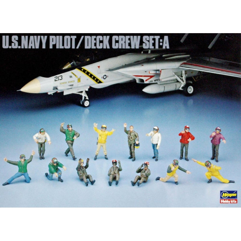 Hasegawa 1/48 U.S.Navy Pilot Deck Crew A HAX486