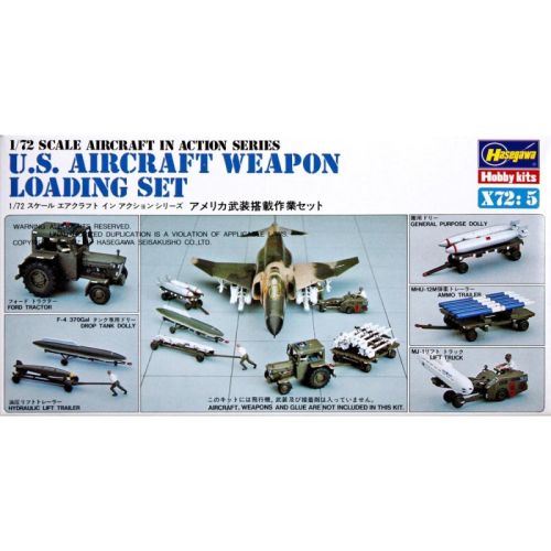 Hasegawa 1/72 U.S Aircraft Weapon Loading Equipment Kit HAX725