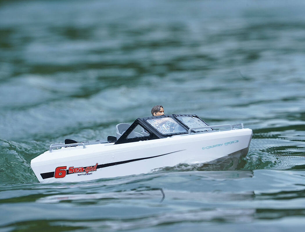 HENG LONG SEA-GOD 6 KARTING BRUSHLESS RTR BOAT 245MM WHITE