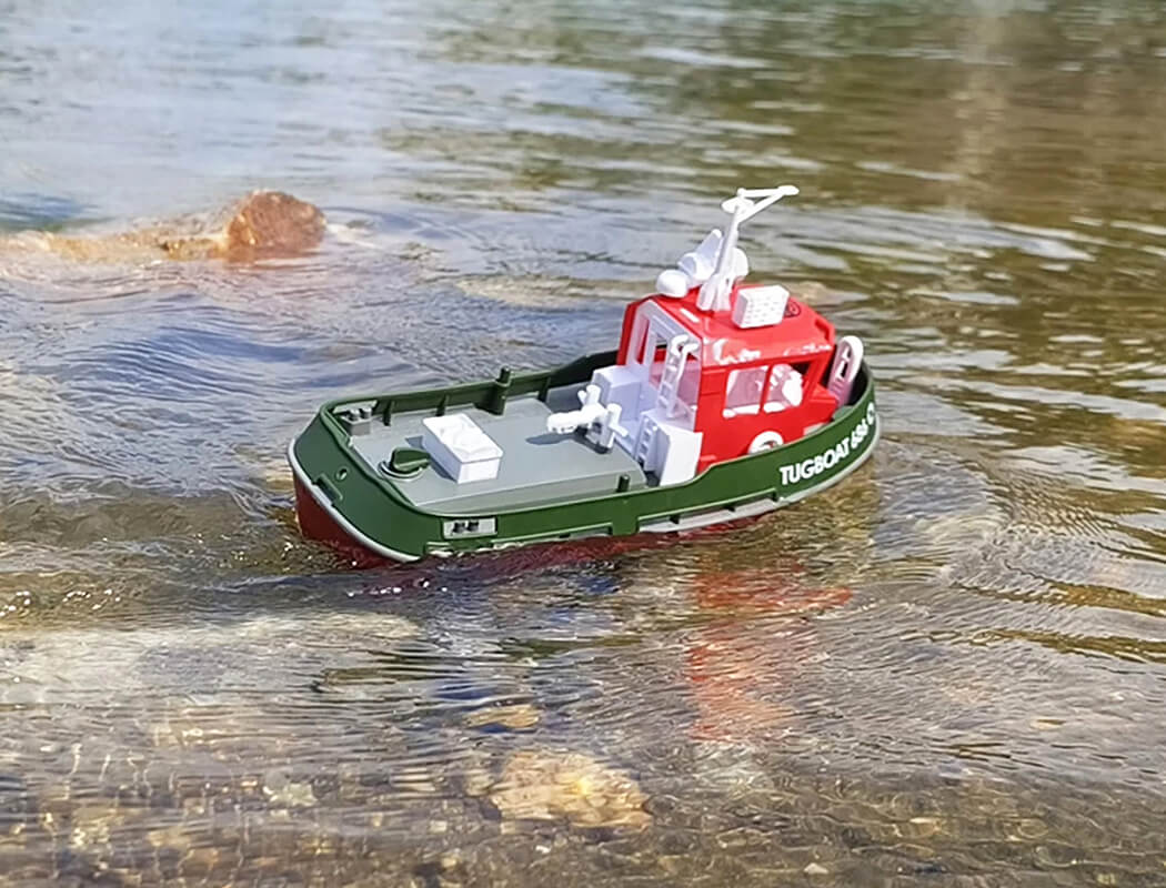 1:72 Mini Tugboat RTR Green (230mm) (HL3800-G)