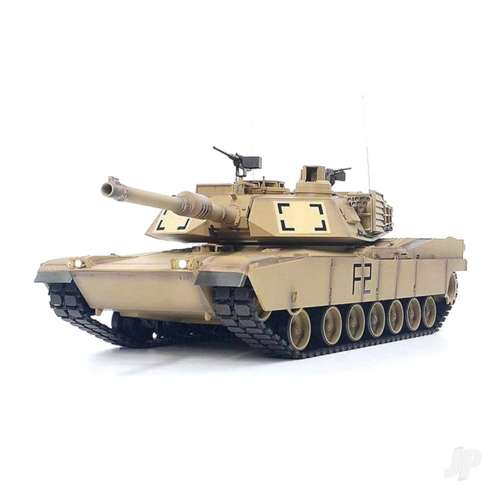 1:16 U.S. M1A2 Abrams with Infrared Battle System (2.4GHz + Shooter + Smoke + Sound + Metal Gearbox Idler Drive Wheel Track)