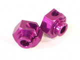 HPI ALUMINIUM HEX HUB CLAMP TYPE 12MM (PURPLE/2PCS) 86316 (HPI 5)