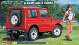 Hasegawa Model Kits - 1:24 Suzuki Jimny With Camp Girls Figure Kit