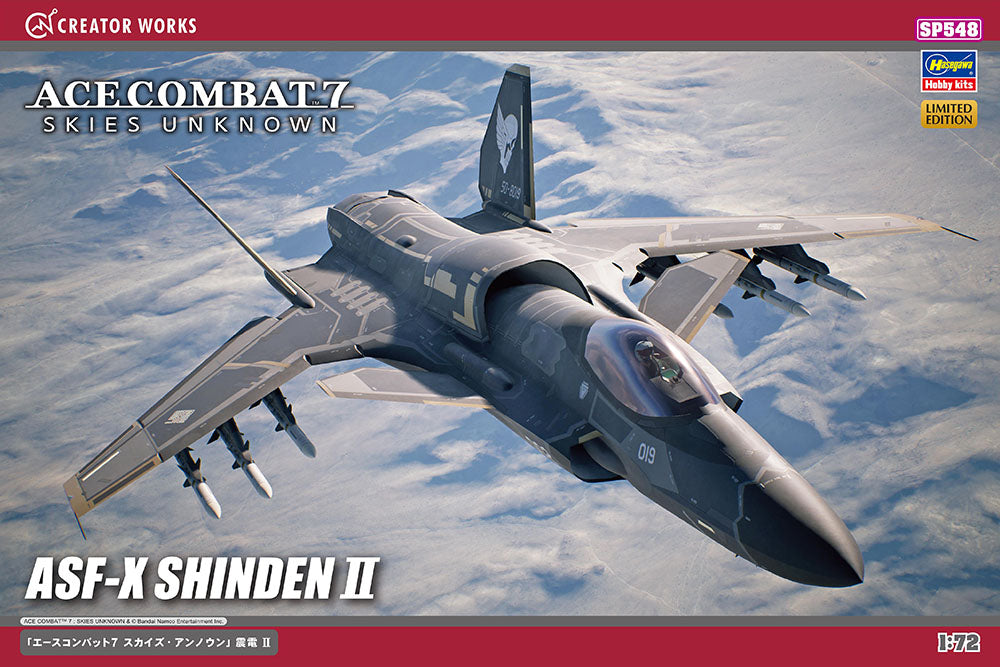 Hasegawa 1:72 Ace Combat 7 Skies Unknown ASF-X Shinden II Kit HSP548