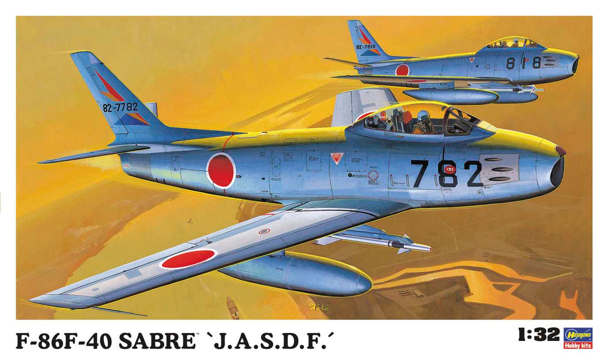 Hasegawa Model Kits - 1:32 F-86F-40 Sabre J.A.S.D.F