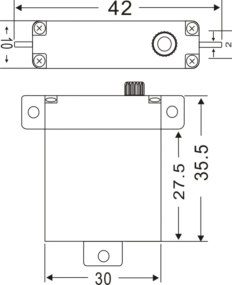 JX Servo PDI-HV2107MG 21g High Torque Digital Wing Servo