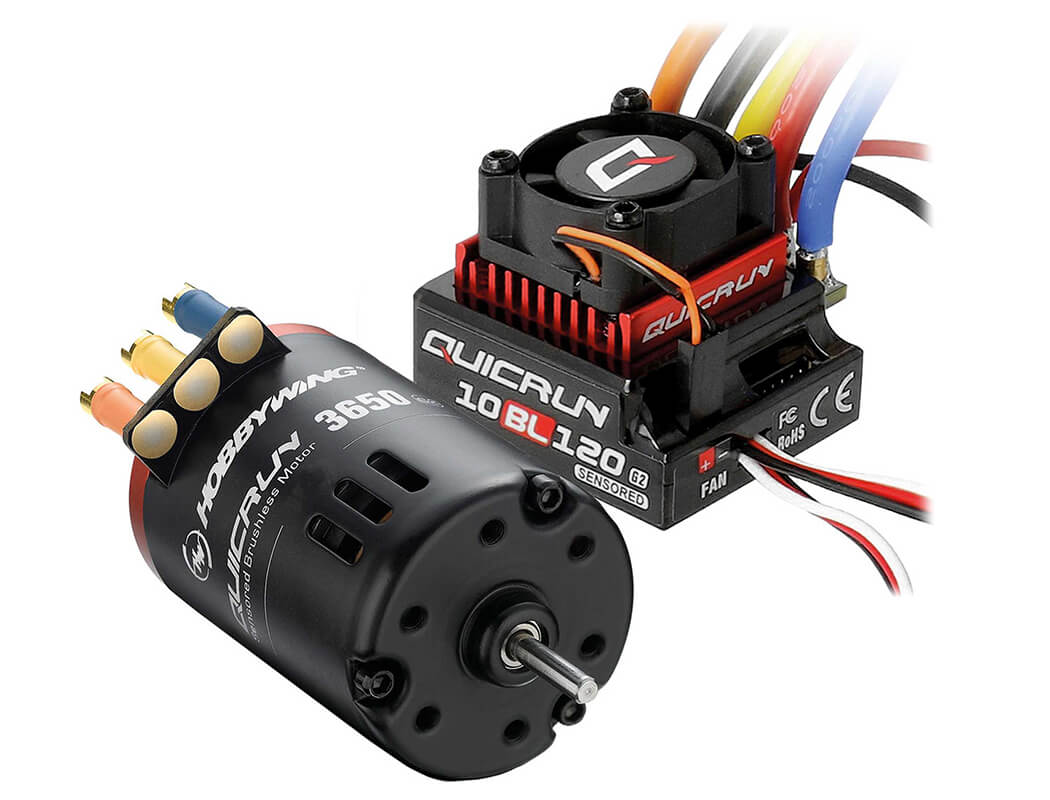 HOBBYWING QUICRUN COMBO ESC G2 10BL120/3650SD 10.5T MOTOR