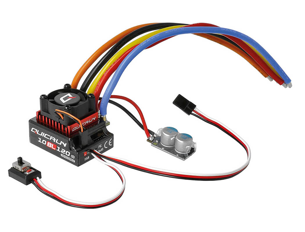HOBBYWING QUICRUN COMBO ESC G2 10BL120/3650SD 10.5T MOTOR