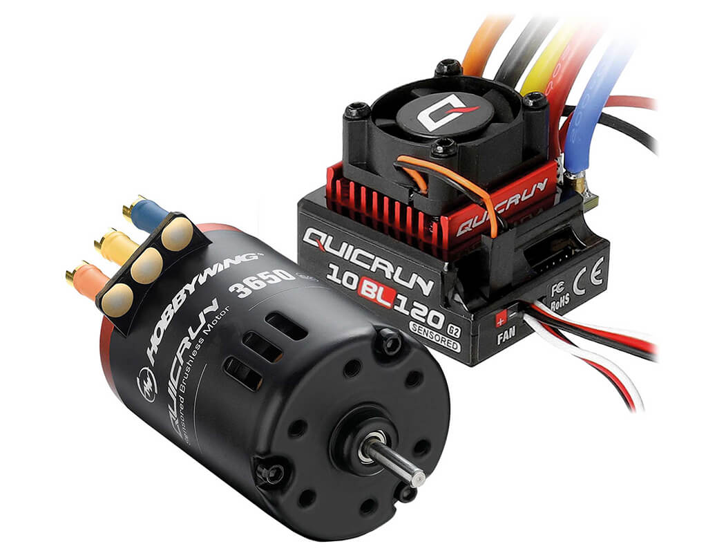 HOBBYWING QUICRUN COMBO ESC G2 10BL120/3650SD 13.5T MOTOR
