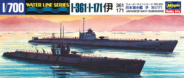 Hasegawa Model Kits - 1:700 Submarine I-361 + I-171 Waterline Model Kit