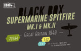 IBG 1/72 – Supermarine Spitfire Mk.I & Mk.II – Great Britain 1940 – Black Box Edition KIt 72584