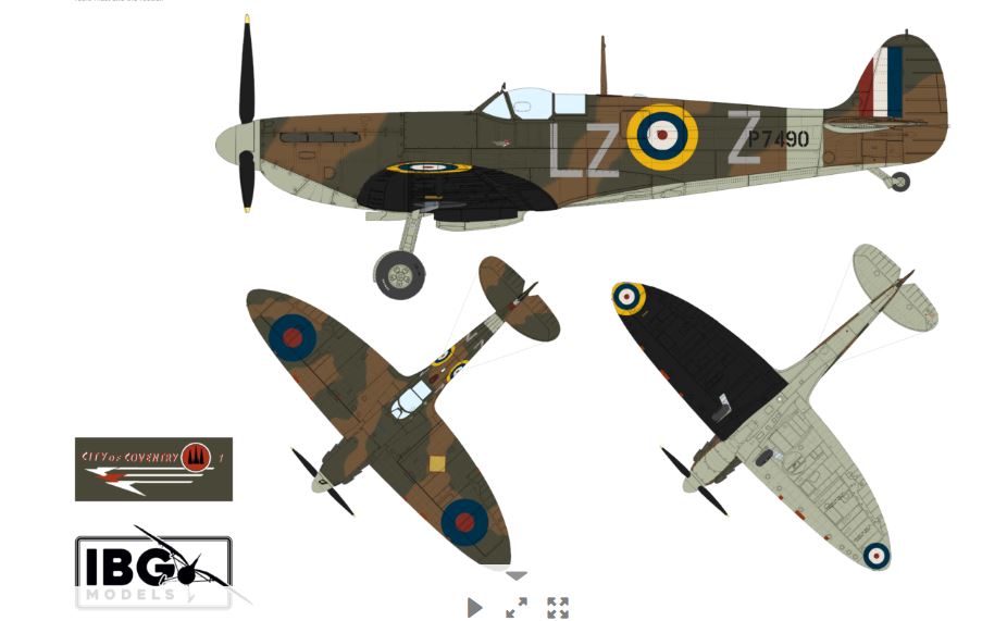 IBG 1/72 – Supermarine Spitfire Mk.I & Mk.II – Great Britain 1940 – Black Box Edition KIt 72584