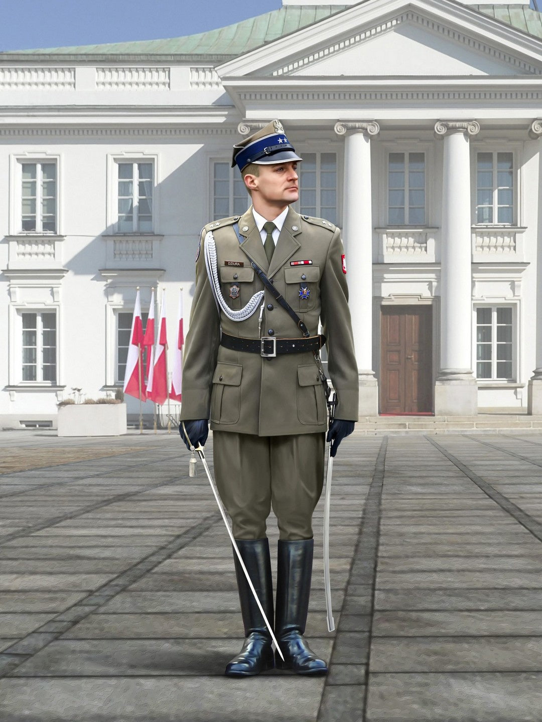 Polish Regiment Representative Officer 1:16 Figure