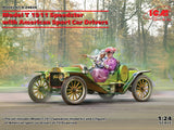 ICM 1/24 Model T 1913 Speedster with 2 American Sport Car Driver Figures Kit ICM24026
