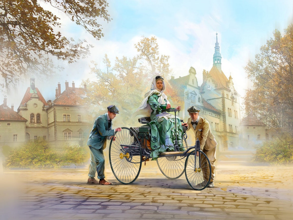 ICM 1/24 Benz Patent-Motorwagen 1886 with Mrs. Benz & Sons Kit ICM24041