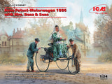 ICM 1/24 Benz Patent-Motorwagen 1886 with Mrs. Benz & Sons Kit ICM24041