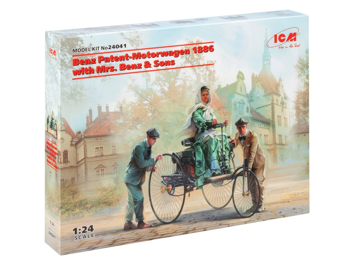 ICM 1/24 Benz Patent-Motorwagen 1886 with Mrs. Benz & Sons Kit ICM24041