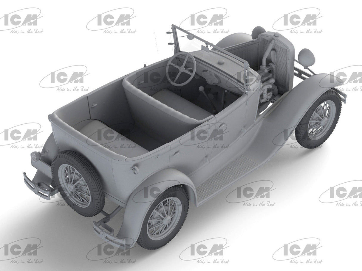 ICM 1/24 Ford Model A Gangster Car Kit ICM24052
