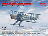 ICM 1/32 Bücker Bü 131D (Winter Version) WWII German Training Aircraft ICM32029