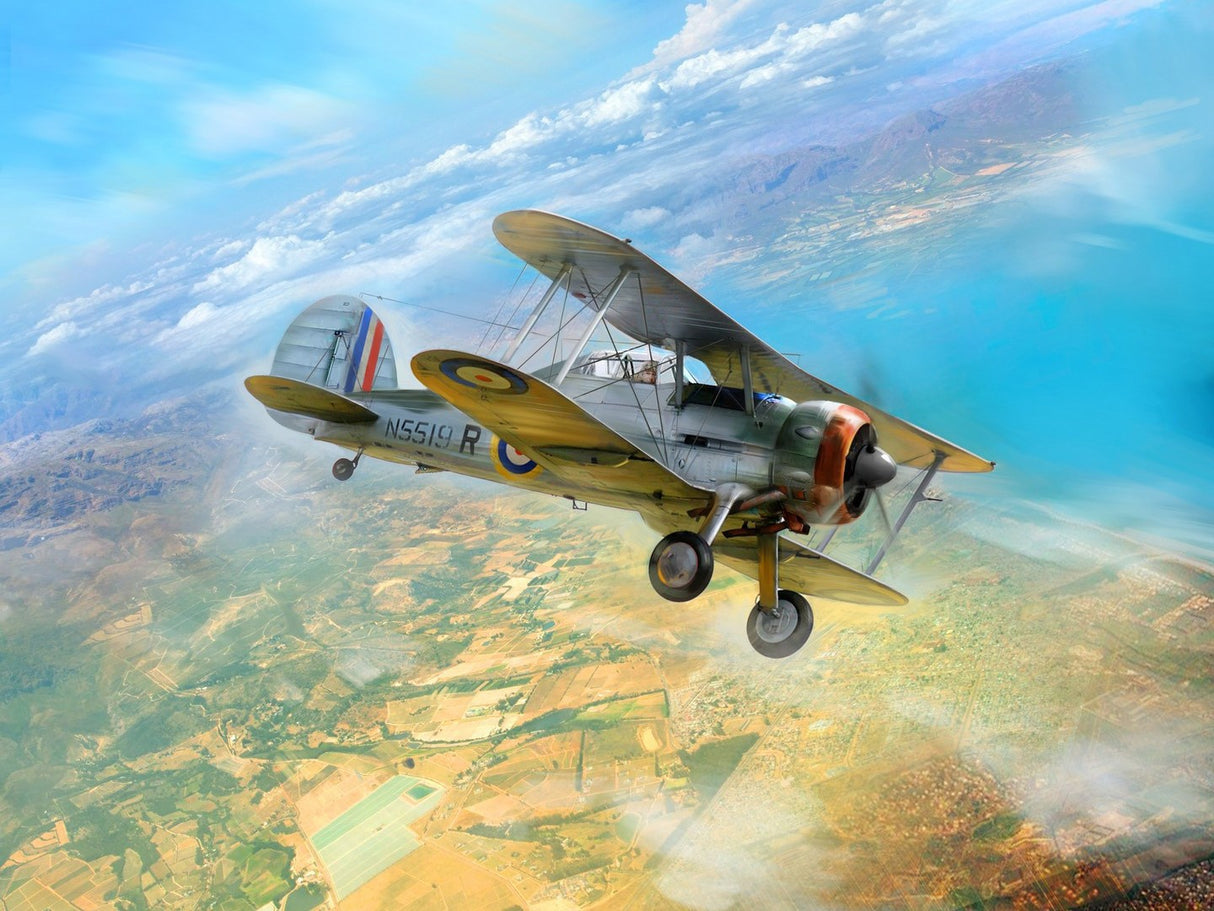 Gloster Sea Gladiator Mk.II WWII British Naval Fighter Plane