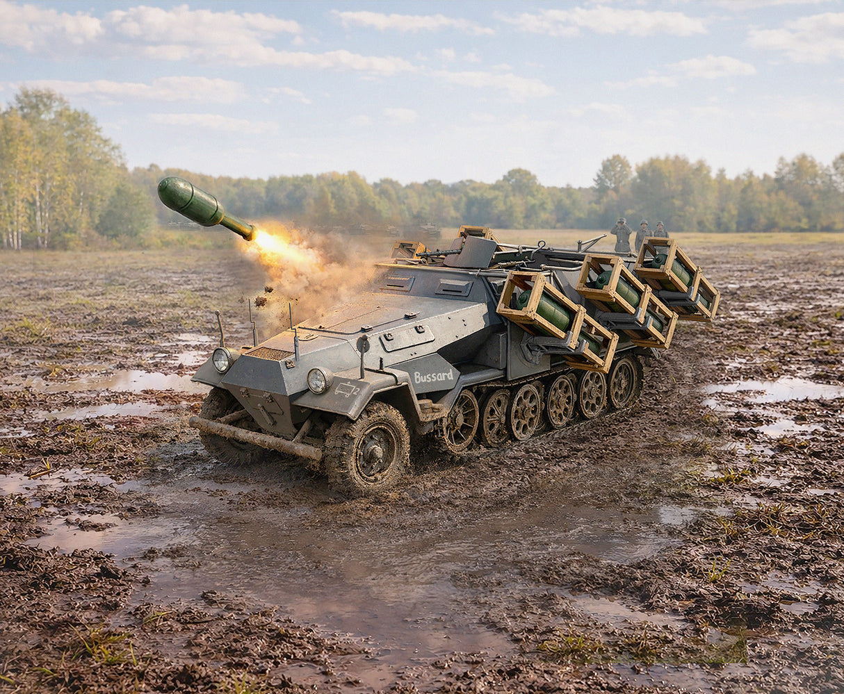 ICM 1/35 Stuka zu Fuß Sd.Kfz. 251/1 Ausf.B WWII German MLRS ICM35107