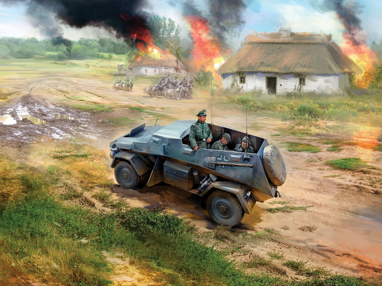 Sd.Kfz. 247 Ausf.B with 4 Crew Figures