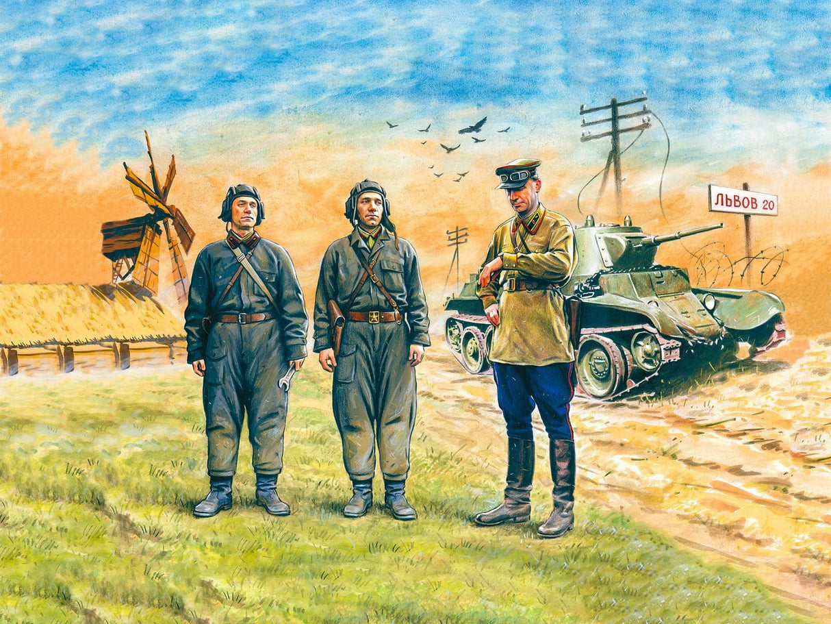 Soviet Tank Crew (1939-1942) 3 Figures