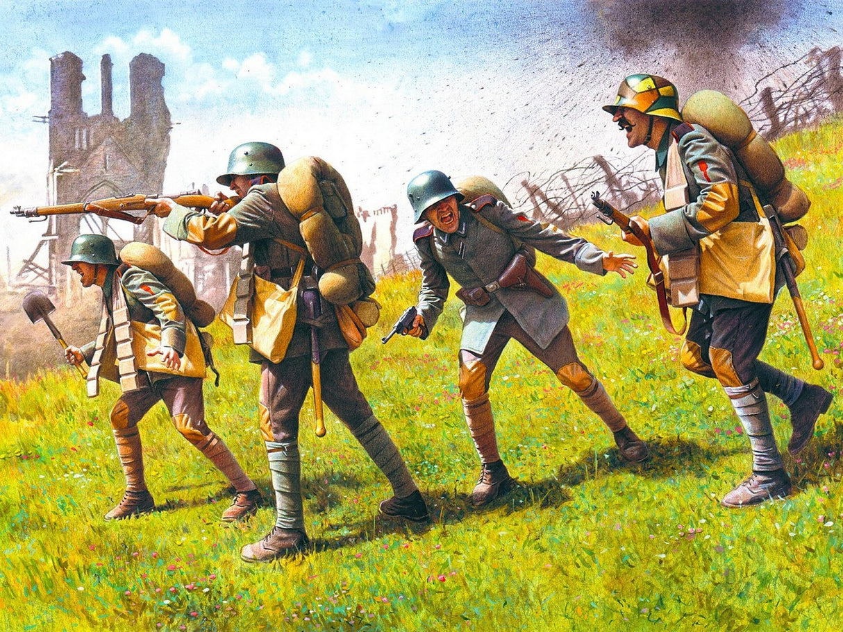 German Assault Troops (1917-1918) 4 Figures