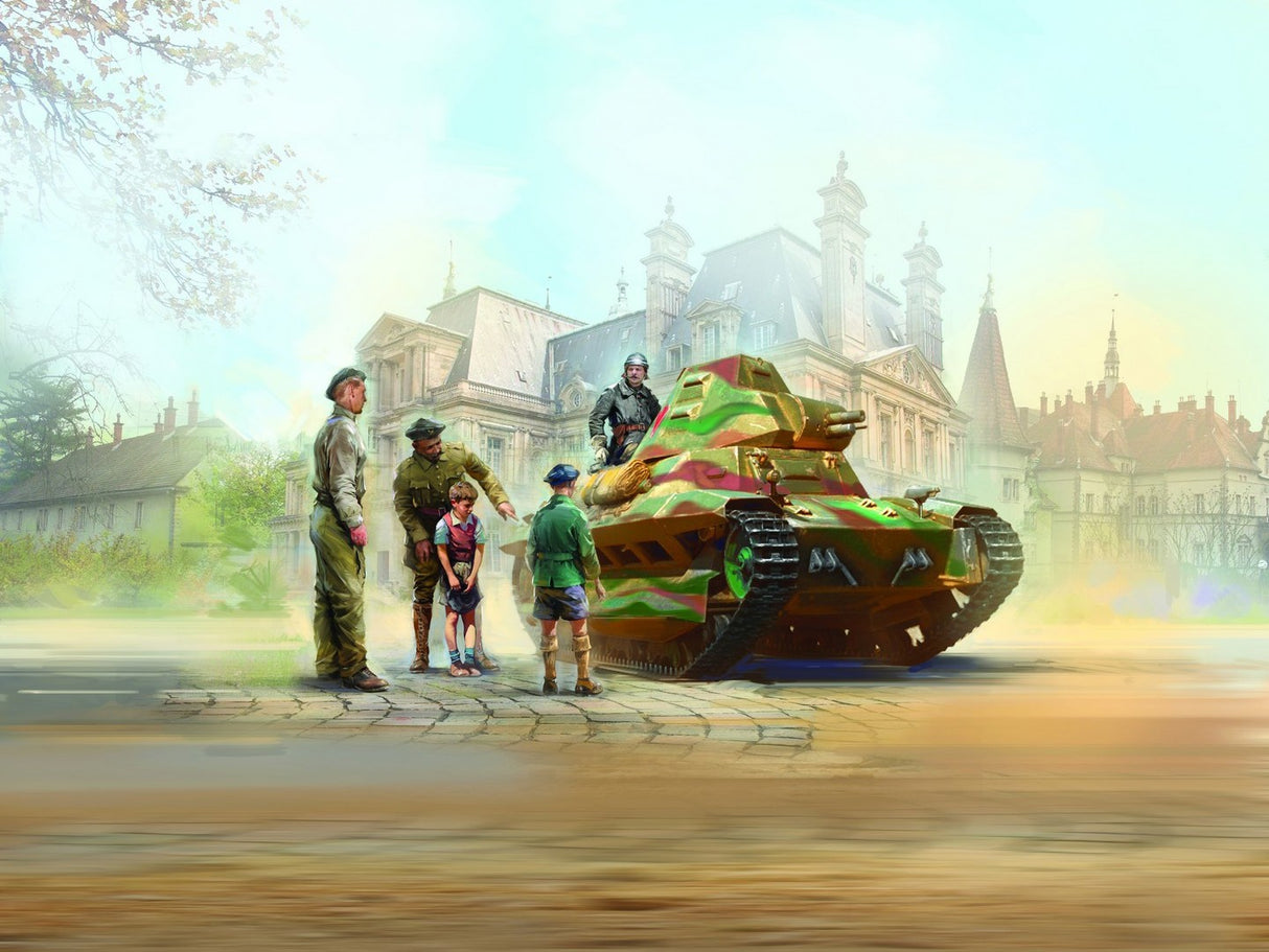 FCM 36 with French Tank Crew 5 Figures